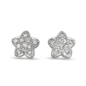 White Gold Diamond Earring