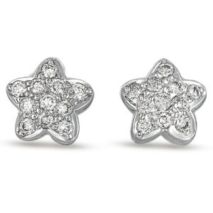 White Gold Diamond Earring