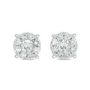 White Gold Diamond Earring