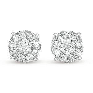 White Gold Diamond Earring