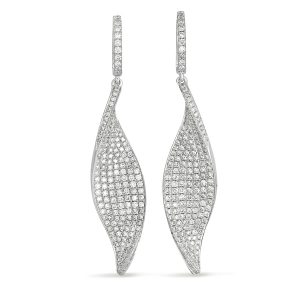 White Gold Diamond Earring