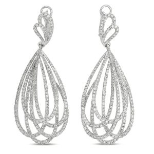 White Gold Diamond Earring