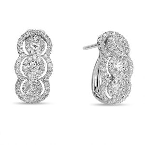 White Gold Diamond Earring