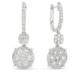 White Gold Diamond Earring