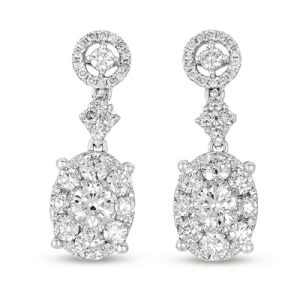 White Gold Diamond Earring