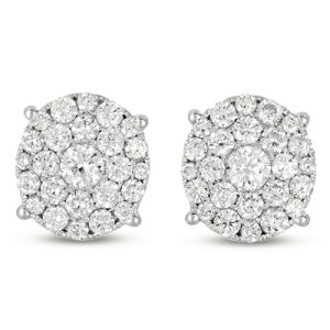 White Gold Diamond Earring