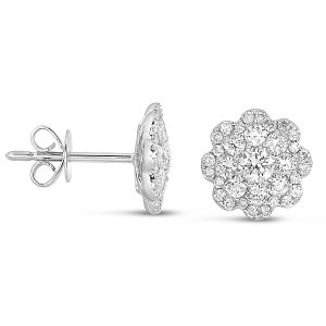 White Gold Diamond Earring