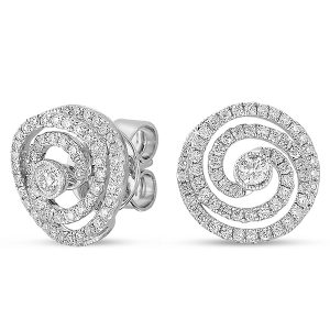 White Gold Diamond Earring