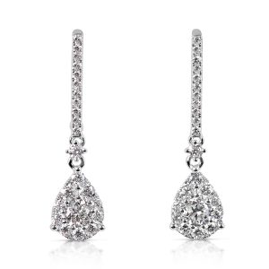 White Gold Diamond Earring