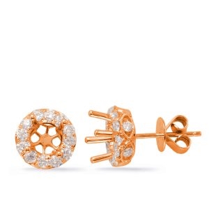 Halo Diamond Earring For 1cttw Round