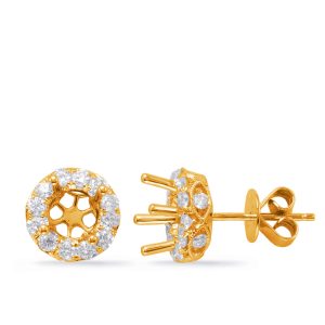 Halo Diamond Earring For 1cttw Round