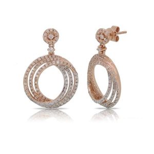 Rose Gold Diamond Earring