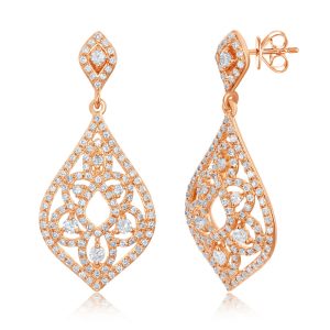 Rose Gold Diamond Earring
