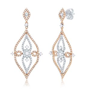 White Gold Diamond Earring