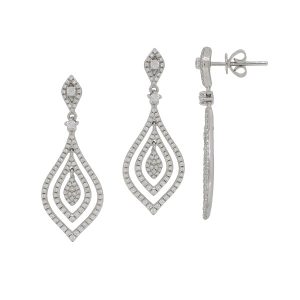 White Gold Diamond Earring