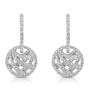 White Gold Diamond Hoop Earring