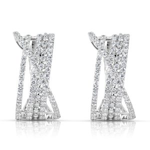 White Gold Diamond Earring