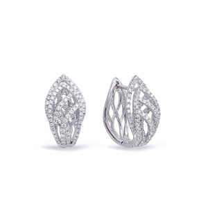 White Gold Diamond Earring