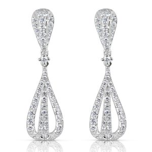 White Gold Diamond Earring