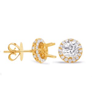 Halo Diamond Earring For 1.5ct  Jacket
