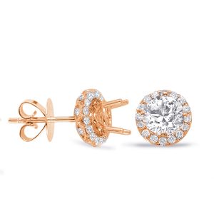 Halo Diamond Earring For 2ct  Jacket