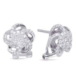 White Gold Diamond Earring