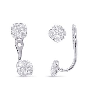 White Gold Diamond Ear Jackets