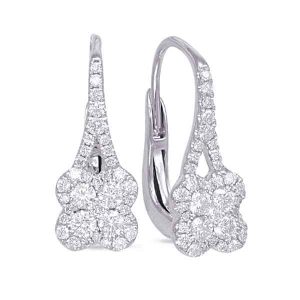 White Gold Diamond Earring