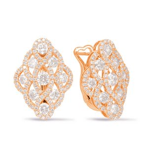 Rose Gold Diamond Earring