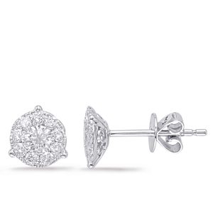 White Gold Diamond Earring