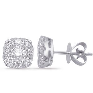 White Gold Diamond Earring