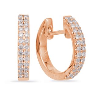 Rose Gold Huggie Earring