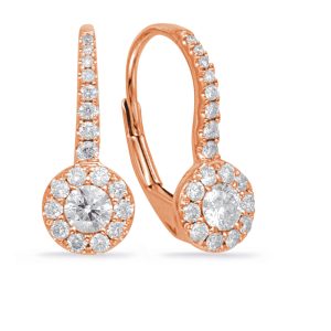 Rose Gold Diamond Earring