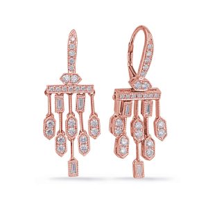 Rose Gold Diamond Earring