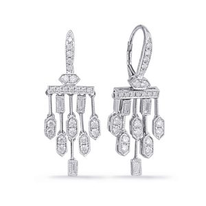 White Gold Diamond Earring