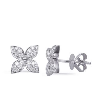White Gold Diamond Earring