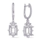 White Gold Diamond Earring