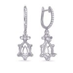 White Gold Diamond Earring