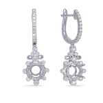 White Gold Diamond Earring  1/2ct