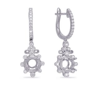 White Gold Diamond Earring 1/3ct