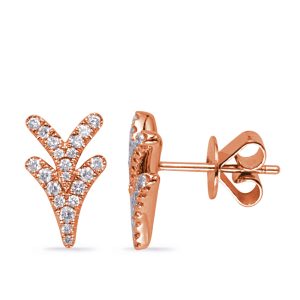 Rose Gold Diamond Earring