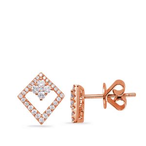 Rose Gold Diamond Earring