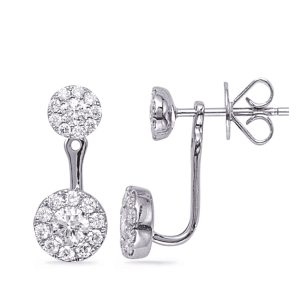 White Gold Diamond Earring Jacket