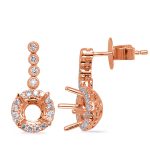 Rose Gold Diamond Earring
