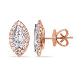 Rose Gold Earring Setting