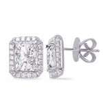 White Gold Diamond Earring