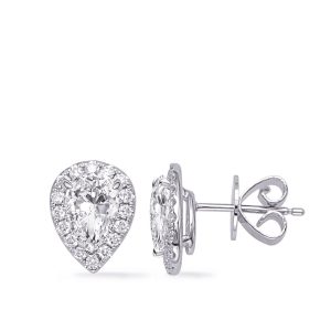 White Gold Diamond Earring