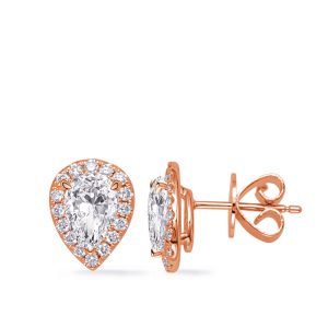 Rose Gold Diamond Earring