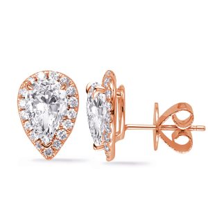 Rose Gold Diamond Earring