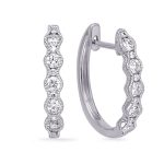 White Gold Diamond Earring